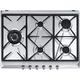 Smeg SRV575GH5 SRV575GH5 70cm Cucina Gas Hob Stainless Steel with Contemporary Controls