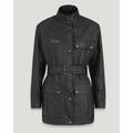 Belstaff Heirloom Trialmaster Jacket Women's Waxed Cotton Black Size 46