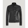 Belstaff Gangster Jacket Women's Nappa Leather Black Size 48