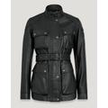 Belstaff Trialmaster Panther Jacket Women's Nappa Leather Black Size 38