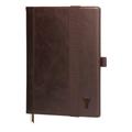 A4 / A5 Leather Notebook Cover (with Notebook Insert) - A4 / Dark Brown