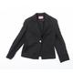 Charles Tyrwhitt Womens Black Jacket Blazer Size 16 - Shoulder Pads