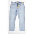 New Look Mens Blue Cotton Cropped Jeans Size 34 in L27 in Slim - Slim Crop