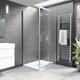 1000x900mm Rectangular Sliding Shower Enclosure with Shower Tray - Pavo