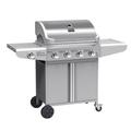 Boss Grill Kentucky Premium 4 Burner Gas BBQ in Silver