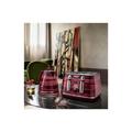 Delonghi Avvolta Kettle and Toaster Set - Red & Burgundy