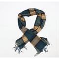 French Connection Green Check Womens Wool Blend Scarf