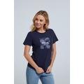 Carina Womens Organic Graphic T-Shirt - Navy