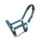 Mark Todd Deluxe Padded Headcollar with Leadrope Navy and Petrol - Cob