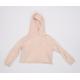 River Island Girls Pink Velour Pullover Hoodie Size 7-8 Years