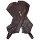 Mark Todd Close Fit Soft Leather Half Chaps - Brown/Cream - X Large Standard