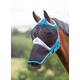 Shires Fine Mesh Fly Mask With Ear Hole and Nose Teal - Small PONY