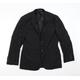 Perry Ellis Mens Black Jacket Suit Jacket Size 38