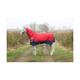 DefenceX System 200 Turnout Rug With Detachable Neck Cover Dark Red, Navy and Light Grey - 5'9"