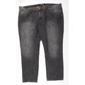 Scorpion Mens Grey Cotton Straight Jeans Size 50 L32 in Regular