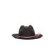 Artesano Provins Hat in Black & Pale Magenta Toquilla Cord - Black. Size M (also in L).