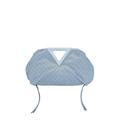 Bottega Veneta Nylon Triangle Handle Pouch in Bubble & Silver - Baby Blue. Size all.