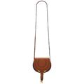 Chloe Nano Marcie Saddle Bag in Tan - Brown. Size all.