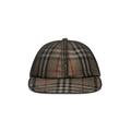 Burberry Mesh Baseball Hat in Beige Check & Black - Brown. Size L (also in M, S, XS).