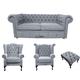 Chesterfield 2 Seater Sofa + 1 x Mallory Wing Chair + 1 x…