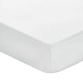 Bedeck 1951 Plain Dye Percale Single Fitted Sheet, Silver