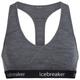 Icebreaker - Women's Sprite Racerback Bra - Merino base layer size XL, grey/blue