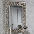 Laura Ashley Rococo Rectangle Mirror With Ornate Frame Detailing In Champagne Finish