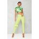 Lime Neon Disco Leggings