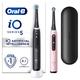 Oral B iO5 Black & Pink Electric Toothbrushes Designed By Braun Duo Pack - Toothbrush