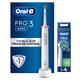 Oral B Pro 3000 Cross Action White Electric Toothbrush - Toothbrush + 4 Refills