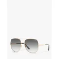 TOM FORD FT0783 Women's Lennox Aviator Sunglasses, Rose Gold/Grey Gradient