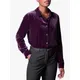 Pure Collection Silk Blend Velvet Shirt, Italian Plum