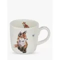 Wrendale Designs Born To Be Wild Foxes Mug, 310ml, White/Multi