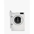 Beko WDIK854421F Integrated Washer Dryer, 8kg/5kg Load, 1400rpm Spin, White