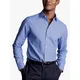 Charles Tyrwhitt Non-Iron Linen Blend Slim Fit Shirt, Cobalt Blue