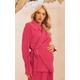 Maternity Pink Drape Front Soft Tailored Blazer