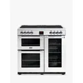Belling Cookcentre 90E Electric Range Cooker With Ceramic Hob, Stainless Steel