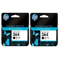 HP 364 Black Ink Cartridge Twin Pack (Original)