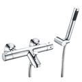 Thermostatic bath shower valve