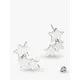 Kit Heath Star Gazer Galaxy Stud Earrings, Silver