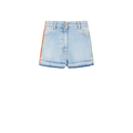 Barocco denim mini shorts