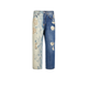 Two-tone distressed effect Jeans