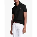 Polo Ralph Lauren Short Sleeve Slim Fit Polo Shirt, Polo Black