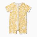 MORI Gruffalo Buttercup Yellow Zip Summer Baby Sleepsuit