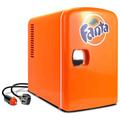 Koolatron Coca-Cola FA04 Fanta Portable 6 Can Thermoelectric Mini Fridge Cooler/Warmer - Orange