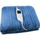 PureMate Luxury Fleece Electric Heated Throw With 9 Heat Settings - Navy