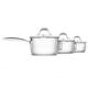 Morphy Richards Pro Pour Stainless Steel 3-Piece Pan Set