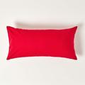 Red European Egyptian Cotton Pillowcase 200 TC, 40 x 80 cm