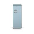 Swan SR11010BLN Retro 208L Top Mounted Fridge Freezer - Blue