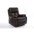 Chester Bonded Leather Recliner Armchair - Brown